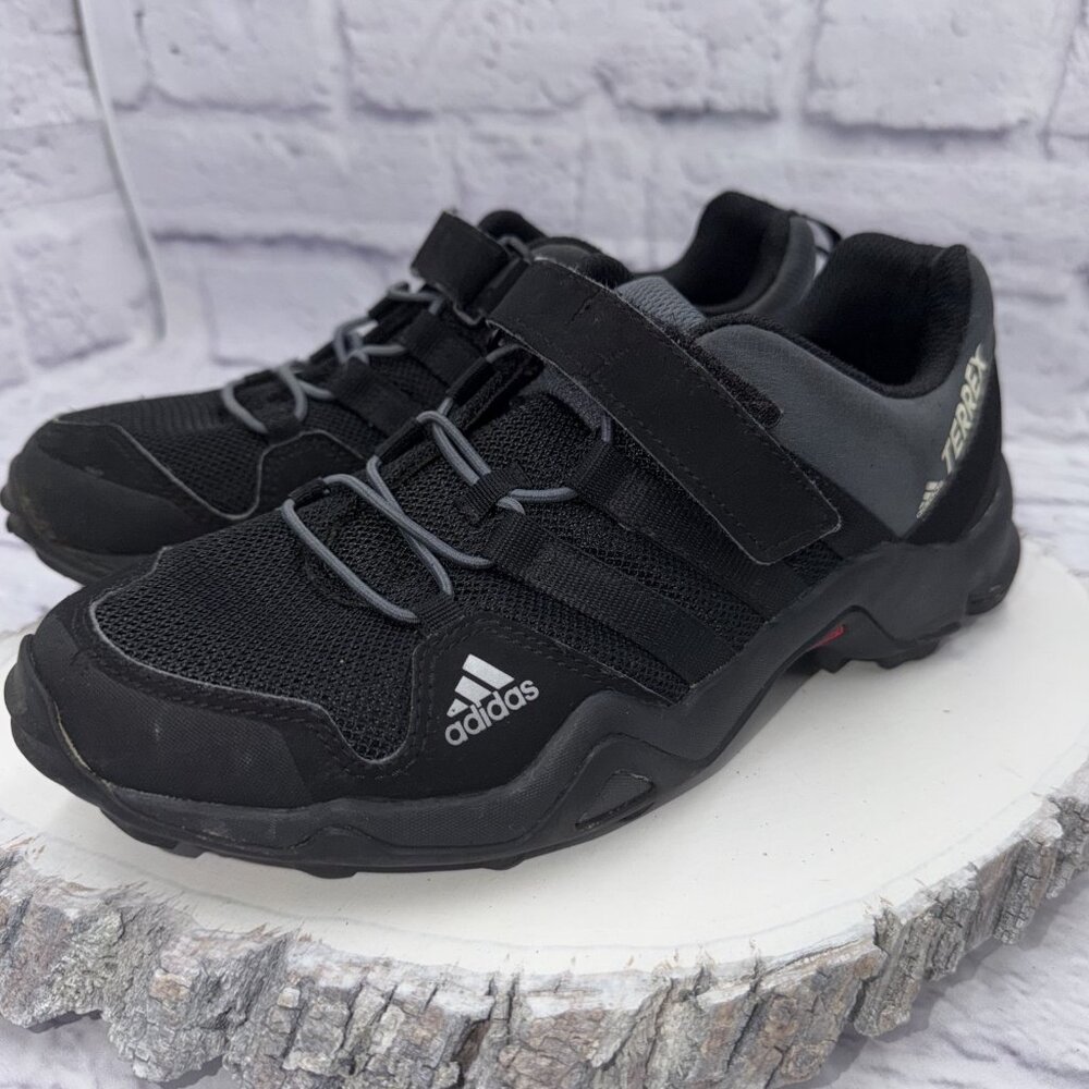 Adidas Terrex AX2R CF K Boys Size 5 Hiking Shoes (BB1930) Black / Gray - Picture 3 of 10